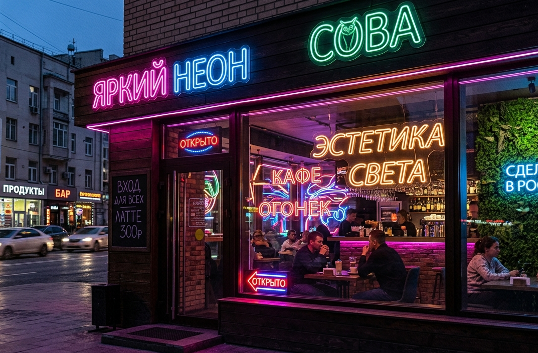 Неоновые вывески в современном дизайне: возвращение яркого тренда, изображение 9 от РПК SOVA в Москве Неоновые вывески в современном дизайне